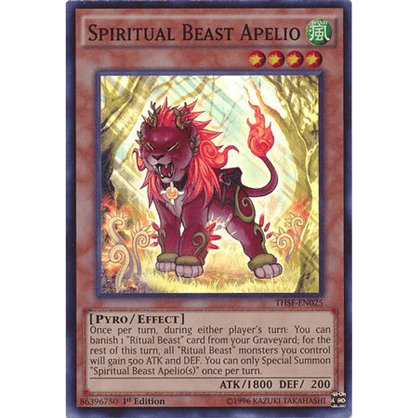 Spiritual Beast Apelio - THSF-EN025 - Super Rare