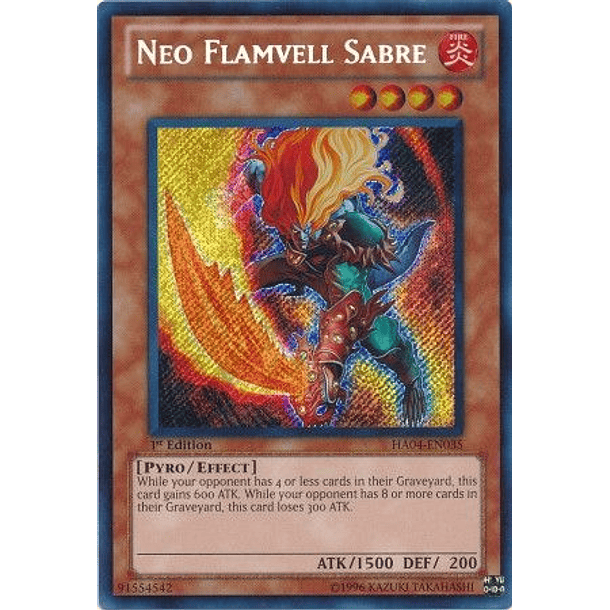 Neo Flamvell Sabre - HA04-EN035 - Secret Rare