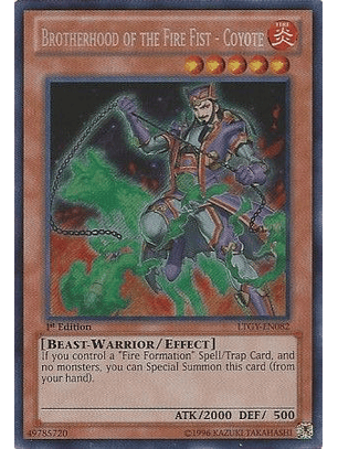 Brotherhood of the Fire Fist - Coyote - LTGY-EN082 - Secret Rare 