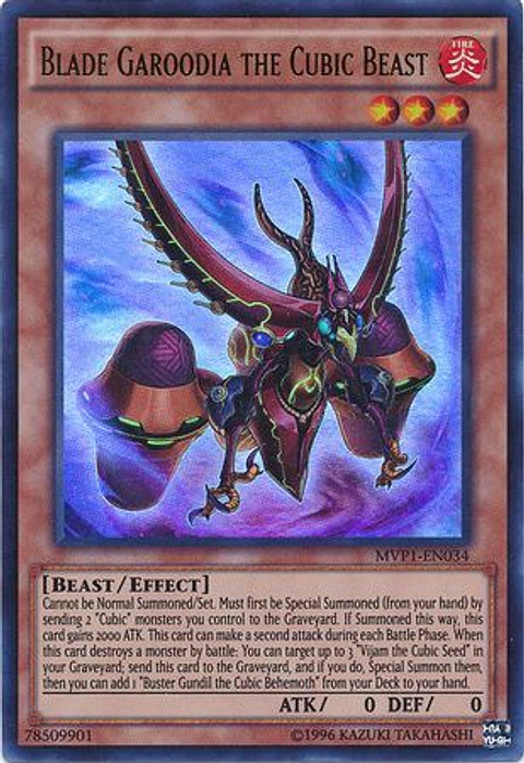 Blade Garoodia the Cubic Beast - MVP1-EN034 - Ultra Rare 