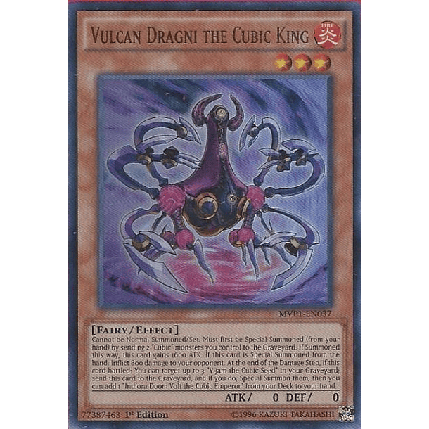 Vulcan Dragni the Cubic King - MVP1-EN037 - Ultra Rare