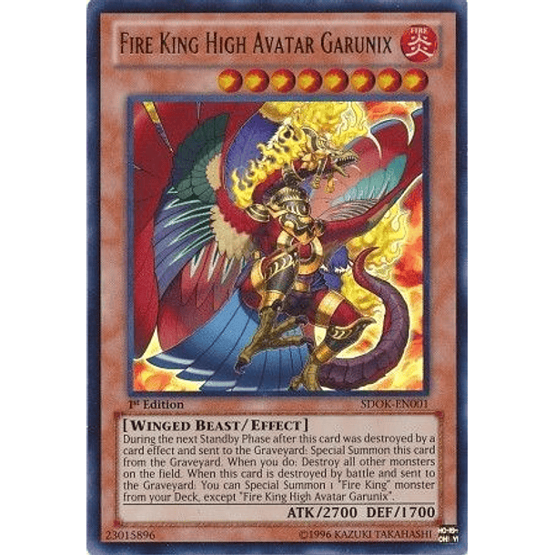 Fire King High Avatar Garunix - SDOK-EN001 - Ultra Rare