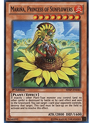 Marina, Princess of Sunflowers - SHSP-EN040 - Super Rare