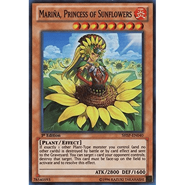 Marina, Princess of Sunflowers - SHSP-EN040 - Super Rare
