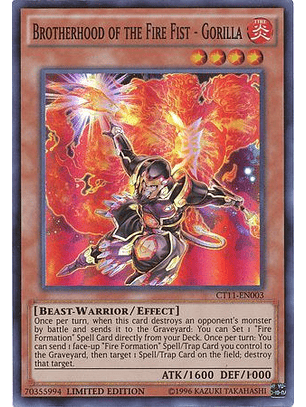 Brotherhood of the Fire Fist - Gorilla - CT11-EN003 - Super Rare