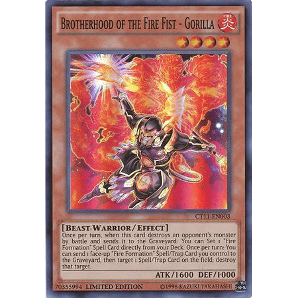 Brotherhood of the Fire Fist - Gorilla - CT11-EN003 - Super Rare