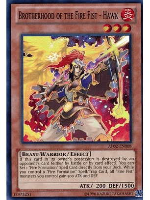 Brotherhood of the Fire Fist - Hawk - AP02-EN008 - Super Rare