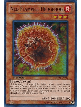 Neo Flamvell Hedgehog - HA04-EN032 - Super Rare