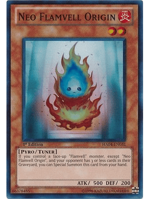 Neo Flamvell Origin - HA04-EN031 - Super Rare