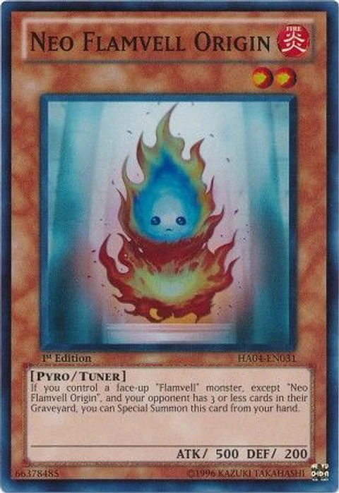 Neo Flamvell Origin - HA04-EN031 - Super Rare