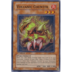 Volcanic Counter - PTDN-EN012 - Super Rare (daño parte abajo)