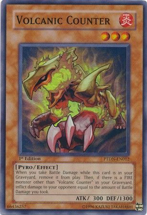 Volcanic Counter - PTDN-EN012 - Super Rare (daño parte abajo)