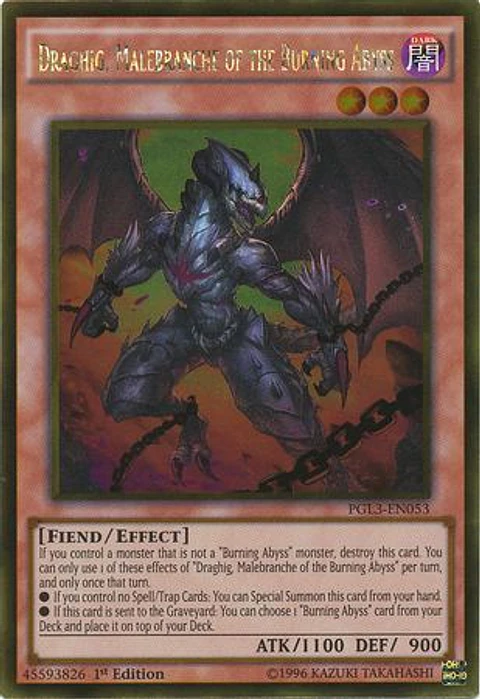 Draghig, Malebranche of the Burning Abyss - PGL3-EN053 - Gold Rare