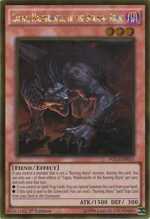 Cagna, Malebranche of the Burning Abyss - PGL3-EN051 - Gold Rare 1