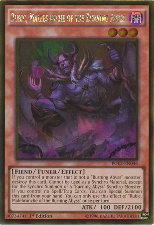 Rubic, Malebranche of the Burning Abyss - PGL3-EN046 - Gold Rare 1