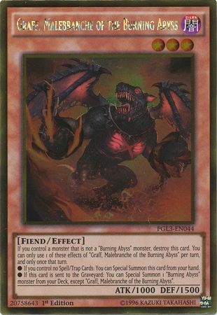 Graff, Malebranche of the Burning Abyss - PGL3-EN044 - Gold Rare 1