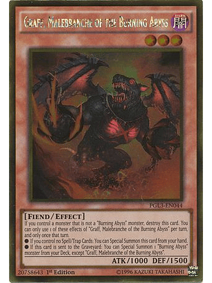 Graff, Malebranche of the Burning Abyss - PGL3-EN044 - Gold Rare