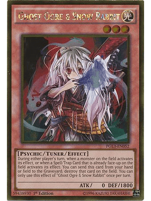 Ghost Ogre & Snow Rabbit - PGL3-EN052 - Gold Rare 