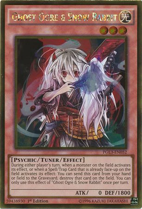 Ghost Ogre & Snow Rabbit - PGL3-EN052 - Gold Rare 