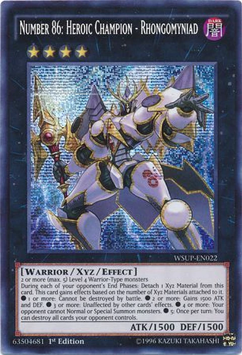 Number 86:Heroic Champion-Rhongomyniad - WSUP-EN022 -Prismatic Secret Rare