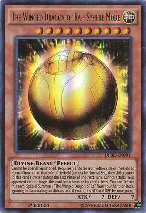 The Winged Dragon Of Ra - Sphere Mode - DPBC-EN001 - Ultra Rare