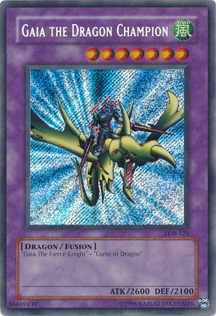 Gaia the Dragon Champion - LOB-125 - Secret Rare 1