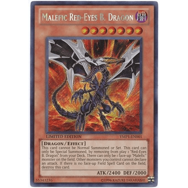 Malefic Red-Eyes B. Dragon - YMP1-EN001- Secret Rare