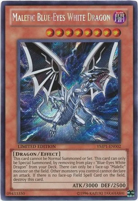 Malefic Blue-Eyes White Dragon - YMP1-EN002 - Secret Rare
