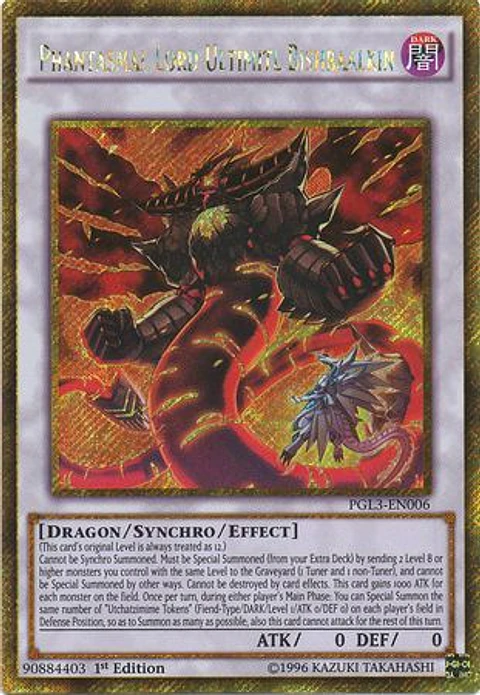 Phantasmal Lord Ultimitl Bishbaalkin - PGL3-EN006 - Gold Secret Rare
