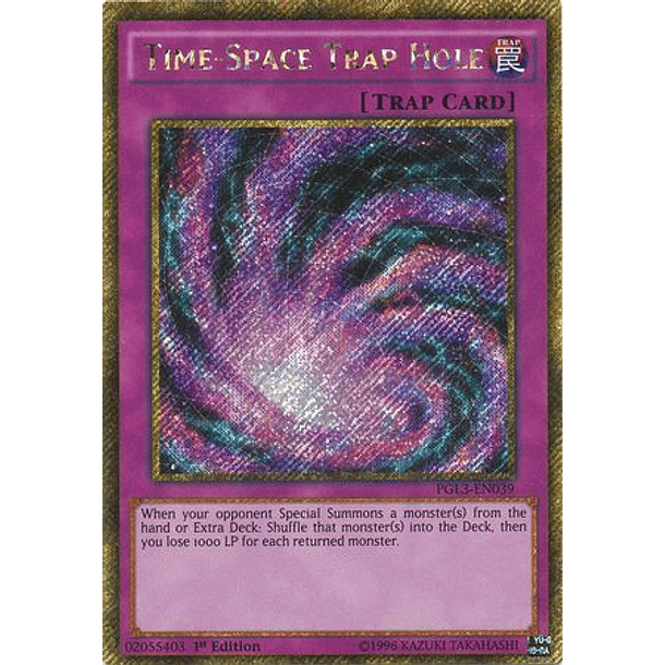 Time-Space Trap Hole - PGL3-EN039 - Gold Secret Rare