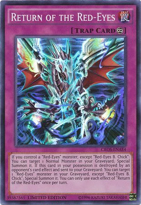 Return of the Red-Eyes - CROS-ENAE4 - Super Rare Limited