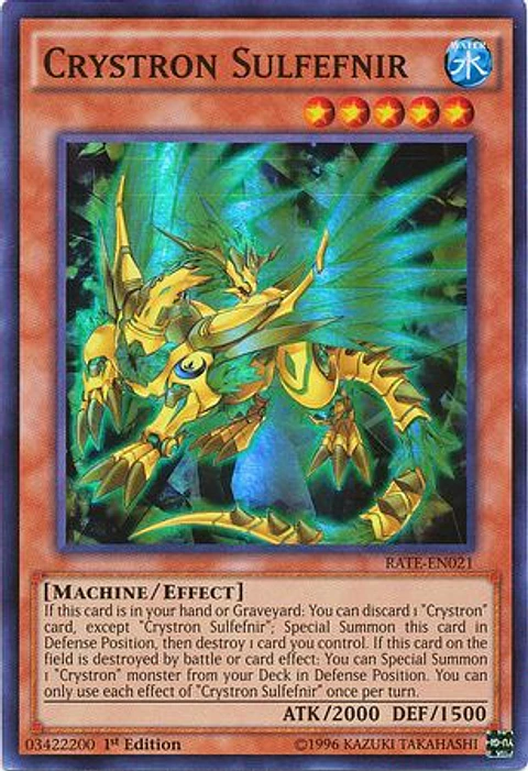 Crystron Sulfefnir - RATE-EN021 - Super Rare 