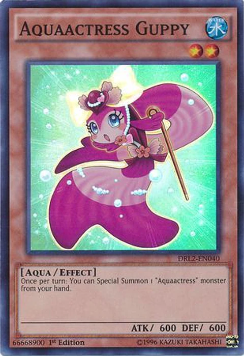 Aquaactress Guppy - DRL2-EN040 - Super Rare 