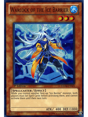 Warlock of the Ice Barrier - HA04-EN023 - Super Rare