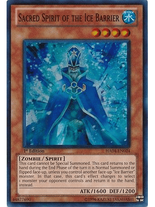 Sacred Spirit of the Ice Barrier - HA04-EN024 - Super Rare