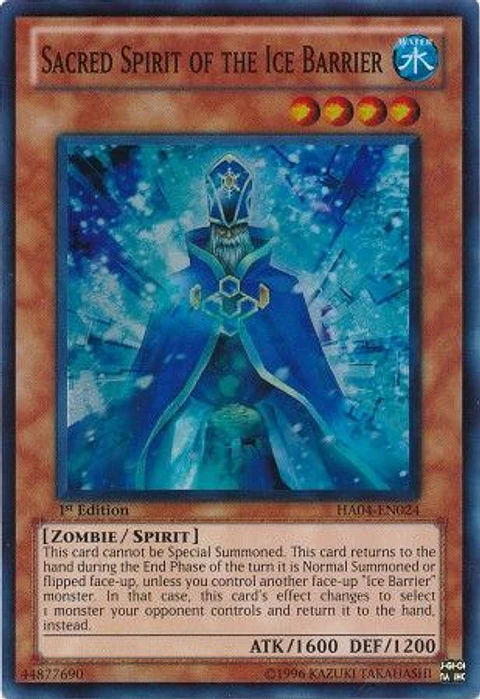 Sacred Spirit of the Ice Barrier - HA04-EN024 - Super Rare
