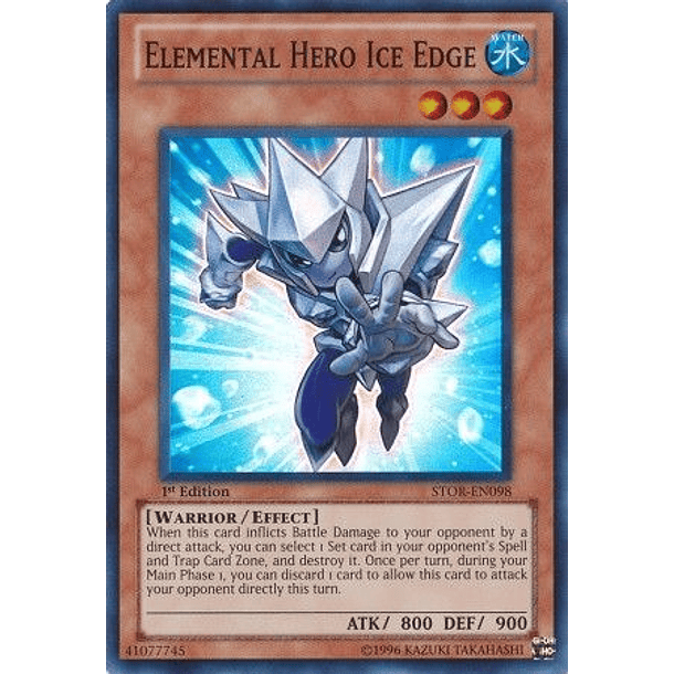 Elemental Hero Ice Edge - STOR-EN098 - Super Rare