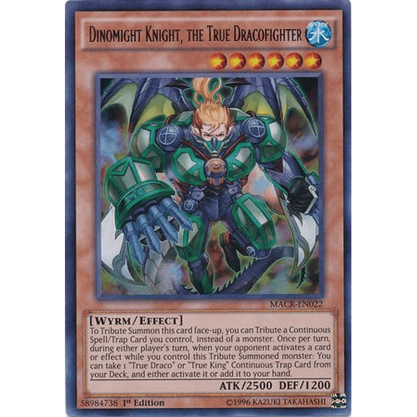 Dinomight Knight, the True Dracofighter - MACR-EN022 - Ultra Rare