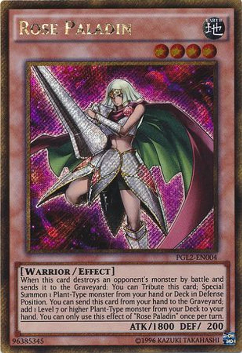 Rose Paladin - PGL2-EN004 - Gold Secret Rare