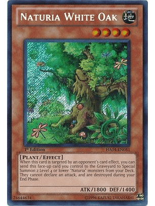 Naturia White Oak - HA04-EN051 - Secret Rare