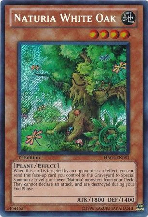 Naturia White Oak - HA04-EN051 - Secret Rare
