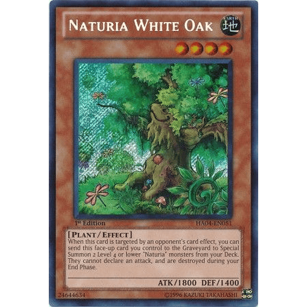 Naturia White Oak - HA04-EN051 - Secret Rare