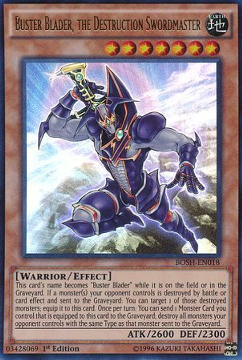 Buster Blader, the Destruction Swordmaster - BOSH-EN018 - Ultra Rare (español)