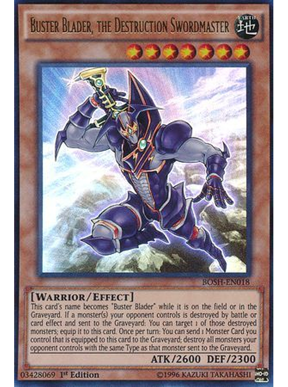 Buster Blader, the Destruction Swordmaster - BOSH-EN018 - Ultra Rare (español)