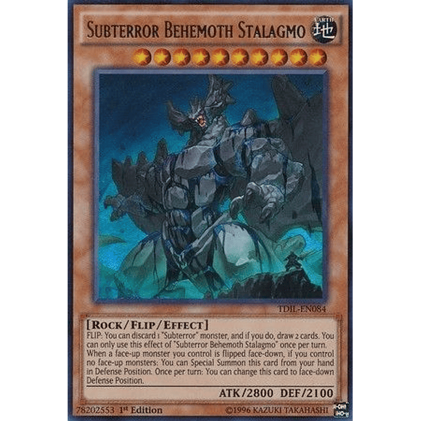 Subterror Behemoth Stalagmo - TDIL-EN084 - Ultra Rare 