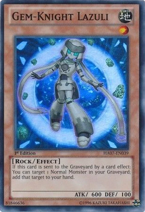 Gem-Knight Lazuli - HA07-EN039 - Super Rare