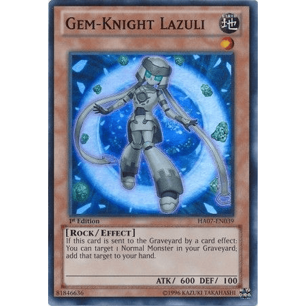 Gem-Knight Lazuli - HA07-EN039 - Super Rare