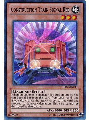 Construction Train Signal Red - DRLG-EN038 - Super Rare