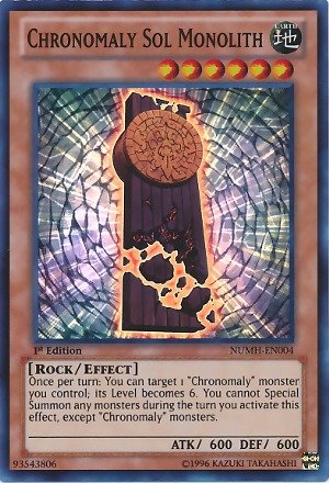 Chronomaly Sol Monolith - NUMH-EN004 - Super Rare 1
