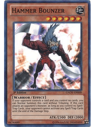 Hammer Bounzer - GAOV-EN009 - Super Rare